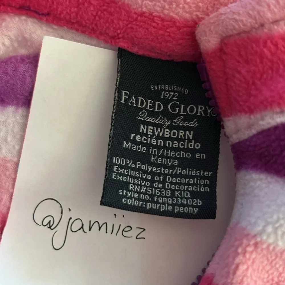 5/$20 Newborn Fleece Vest girls NB